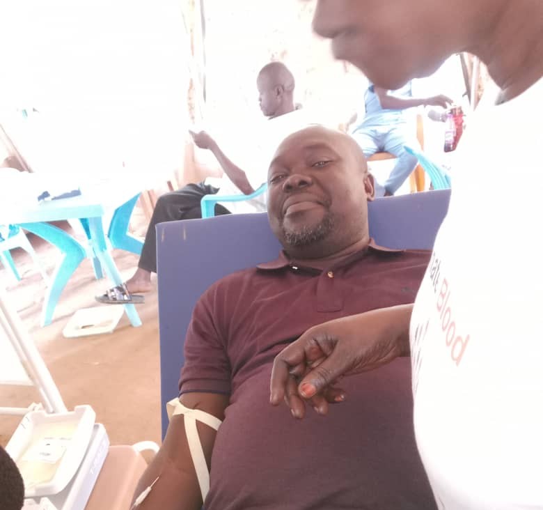 Tree planting activity with community members